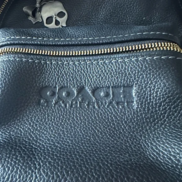 Coach Black and Silver Backpack with Skull Embellishment - Picture 4 of 6